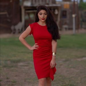 Classy red dress only worn once!